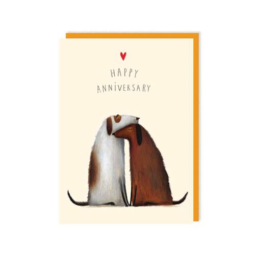 Clare Reilly Happy Anniversary Dogs Card