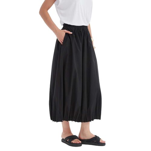 TIRELLI Pin Tuck Hem Skirt