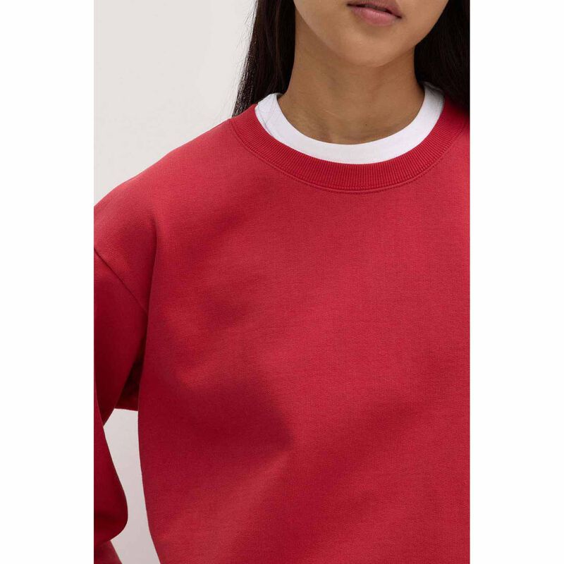 Assembly Label Womens Weekender Fleece Crew Goji image number 2