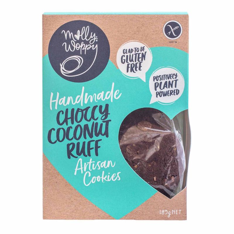 Molly Woppy Artisan GF Choccy Coconut Ruff 185g image number 0