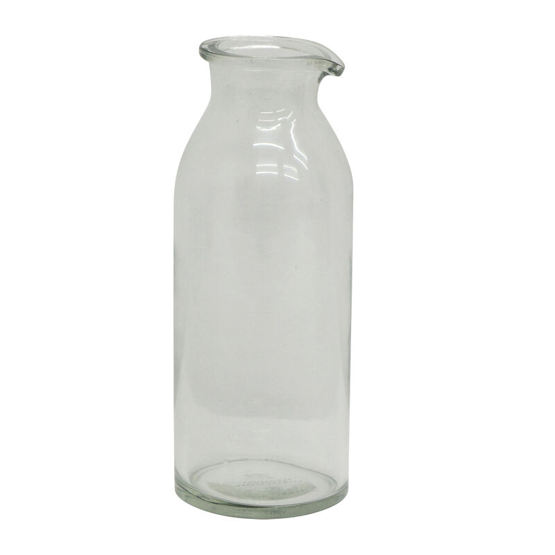 French Country Clear Bottle Vase Tall image number 1