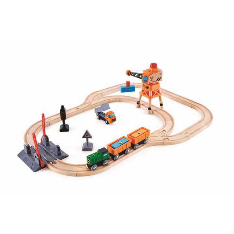 Hape Crossing & Crane Set image number 0