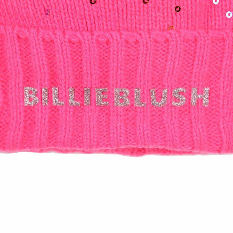 Billieblush Sequin Faux Fur Pom-Pom Beanie T2 - T3 image number 5