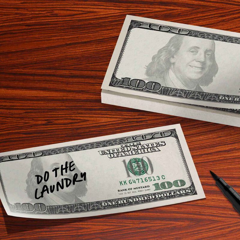 Mustard Cash Sticky Notes image number 1