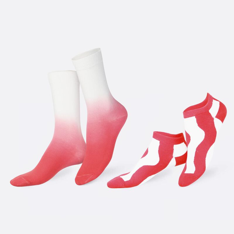 Eat My Socks Iced Tea Strawberry Socks 2 Pairs image number 2