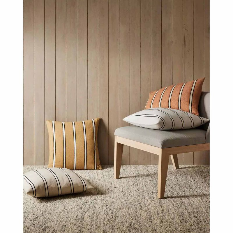 Weave Home Vinnie Woven Linen Blend Stripe Cushion 50cm x 50cm image number 1