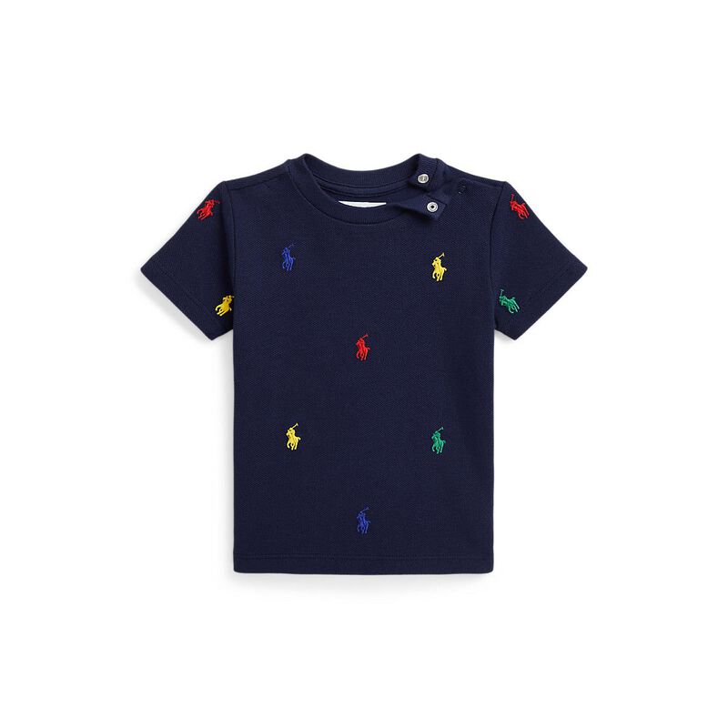 Polo Ralph Lauren Polo Pony Cotton Mesh Tee 3M-24M image number 0