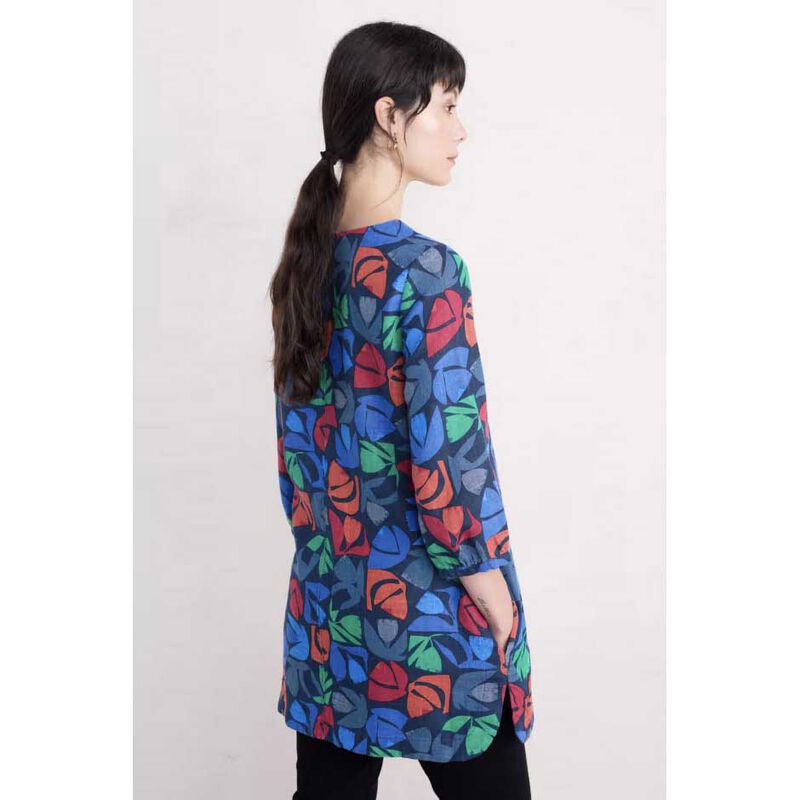 Seasalt Cornwall Loganberry Tunic Floral Cutout Mix image number 1