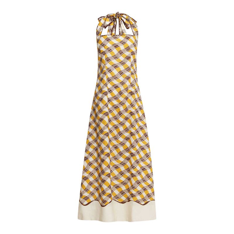 AL&Eacute;MAIS Basilia Halter Midi Dress image number 2