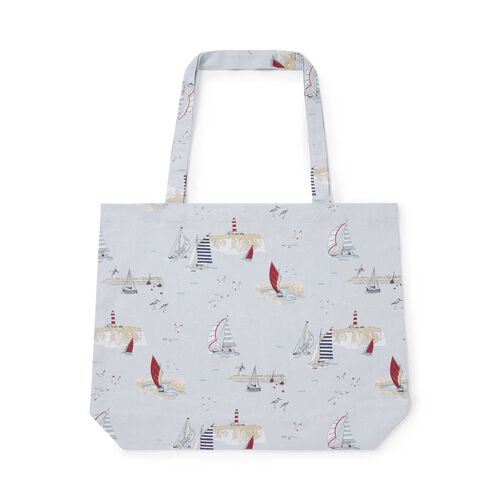 Sophie Allport Tote Bag Cotton Coastal Boats