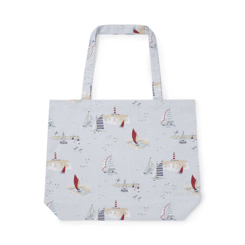 Sophie Allport Tote Bag Cotton Coastal Boats image number 0