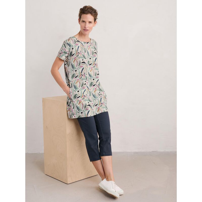 Seasalt Cornwall Ocean Gaze Tunic Dune Marks Chalk image number 3