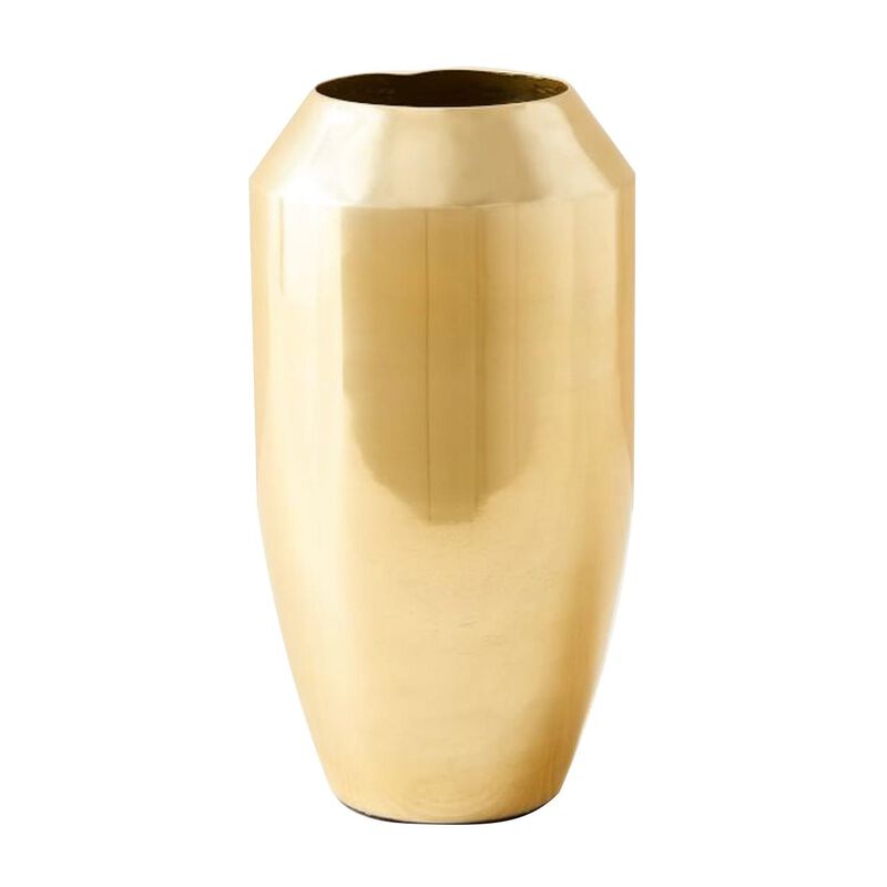 West Elm Foundations Metal Vase Medium Antique Brass image number 0