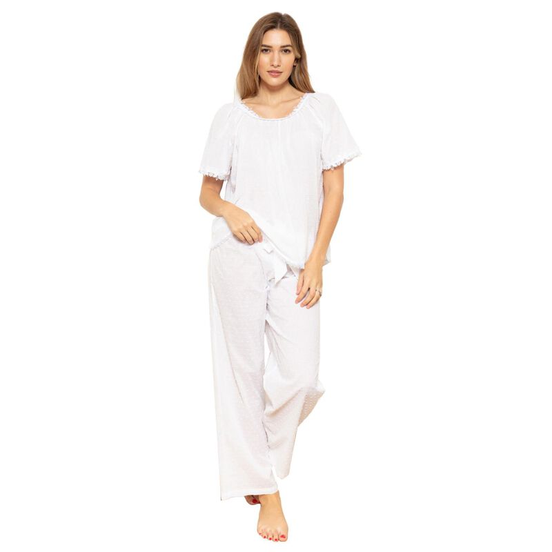 Cottonreal Cotton Voile Swiss Dot Slip-On Pj Set image number 0