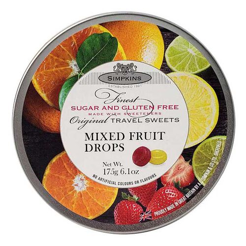 Simpkins Tropical Fruit Sugar Free Drops 150g