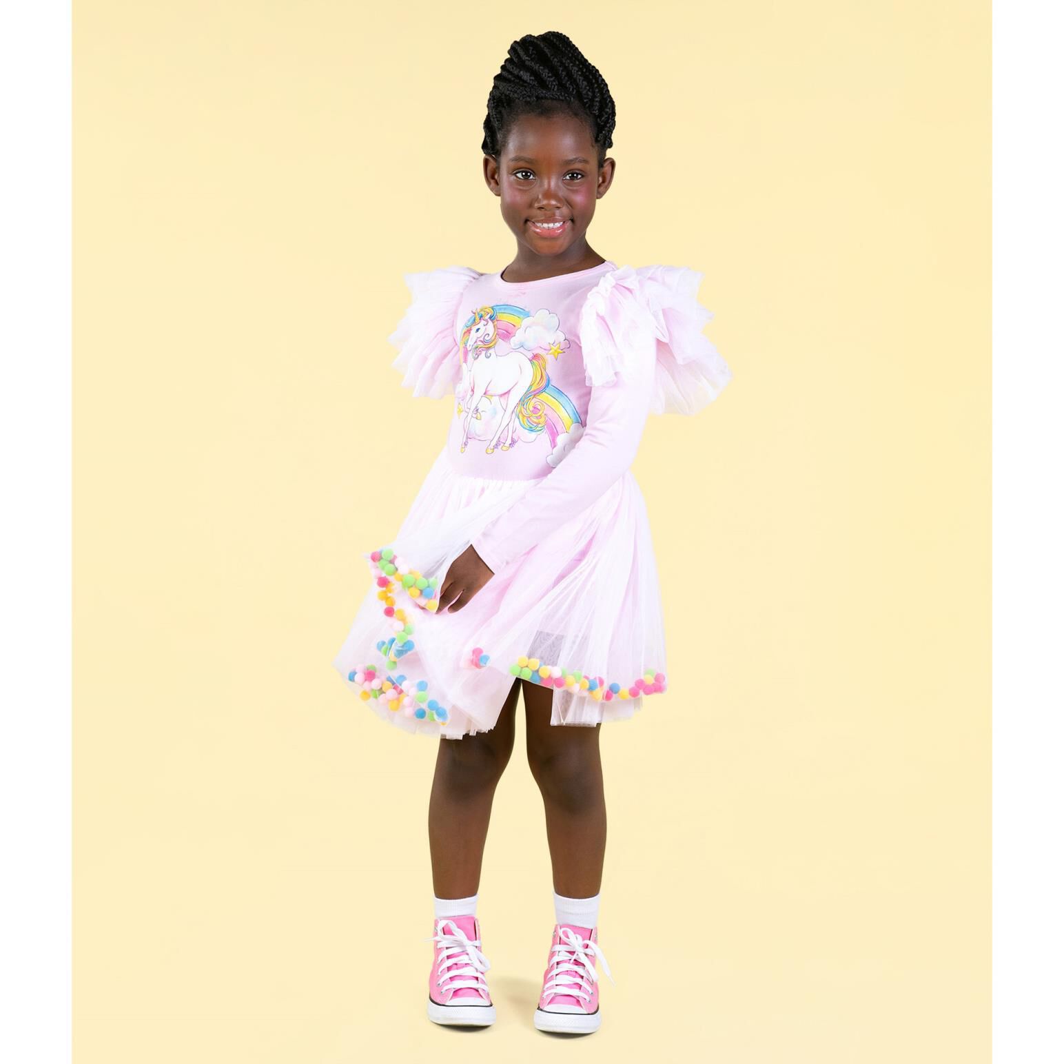 Rock Your Baby Unicorn Rainbow Pom Pom Circus Dress Ballantynes Department Store