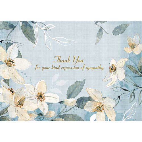 Image Gallery TY Notecards: Sympathy White Jasmine