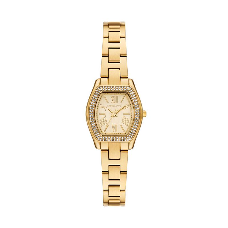 Michael Kors Chelsea Three-Hand Gold-Tone Stainless Steel Watch image number 0