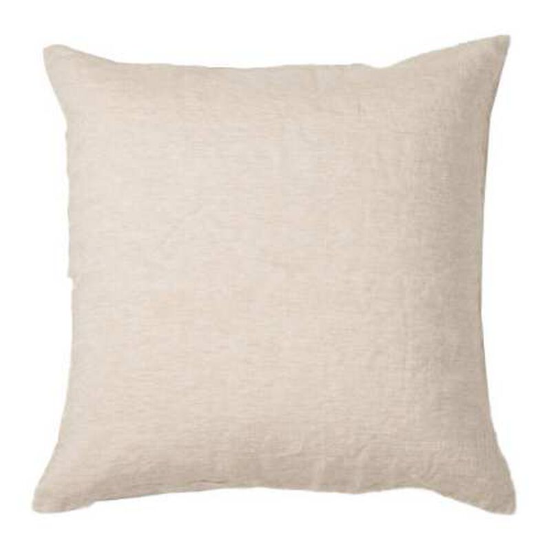 Città Chambray Linen Euro Pillowcase Oatmeal 65x65cm image number 0