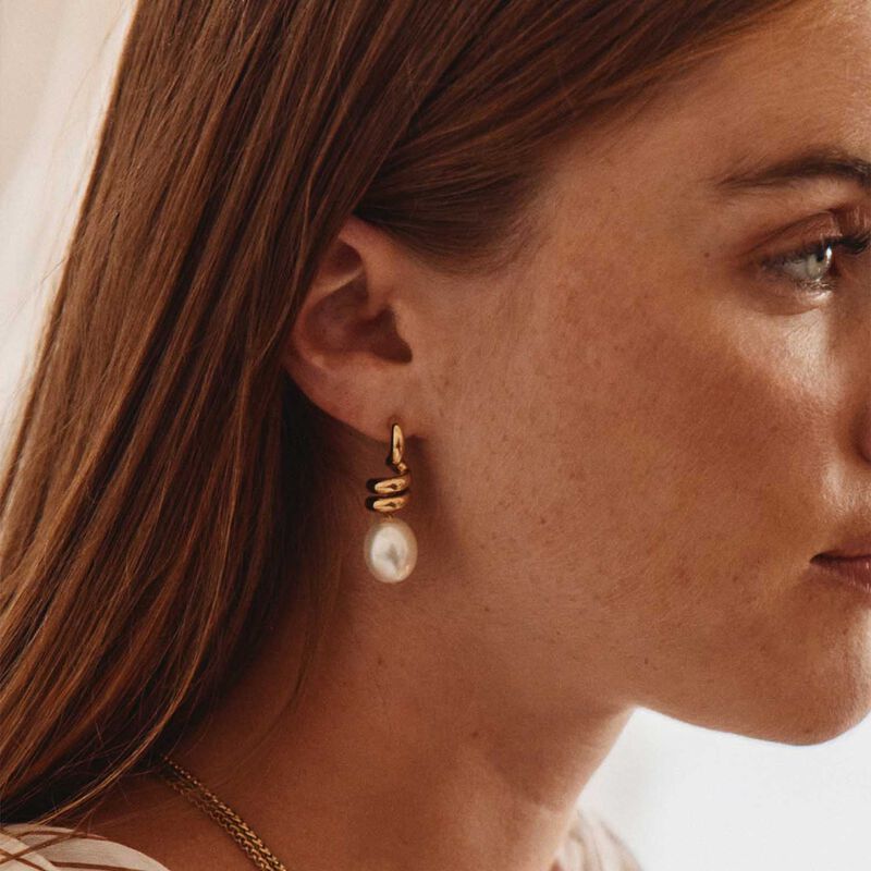 Edblad Swivel Earrings Pearl L image number 1