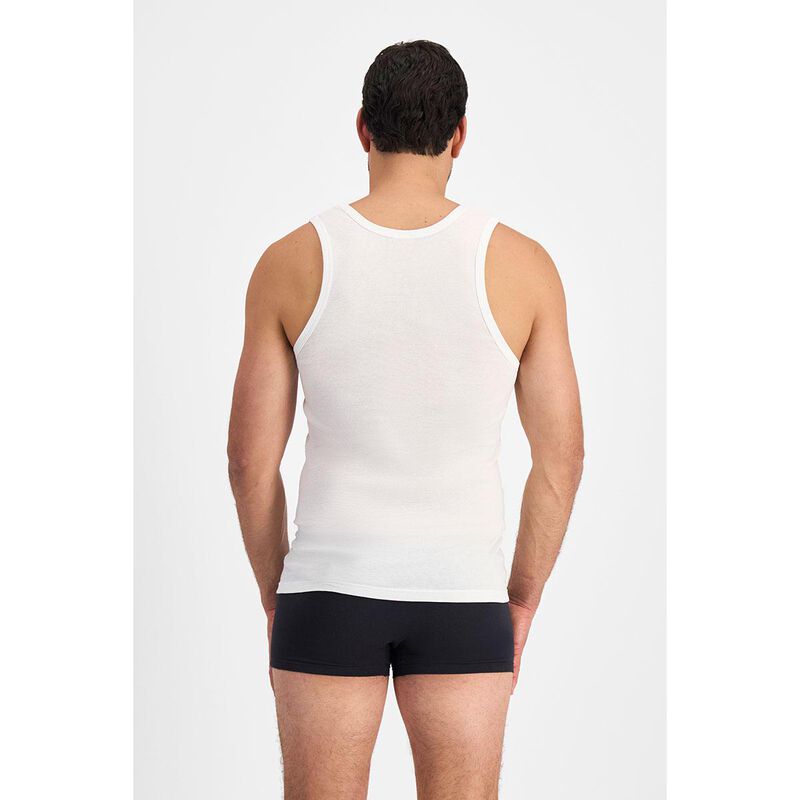 Jockey Ribbed Singlets - 2 Pack image number 1