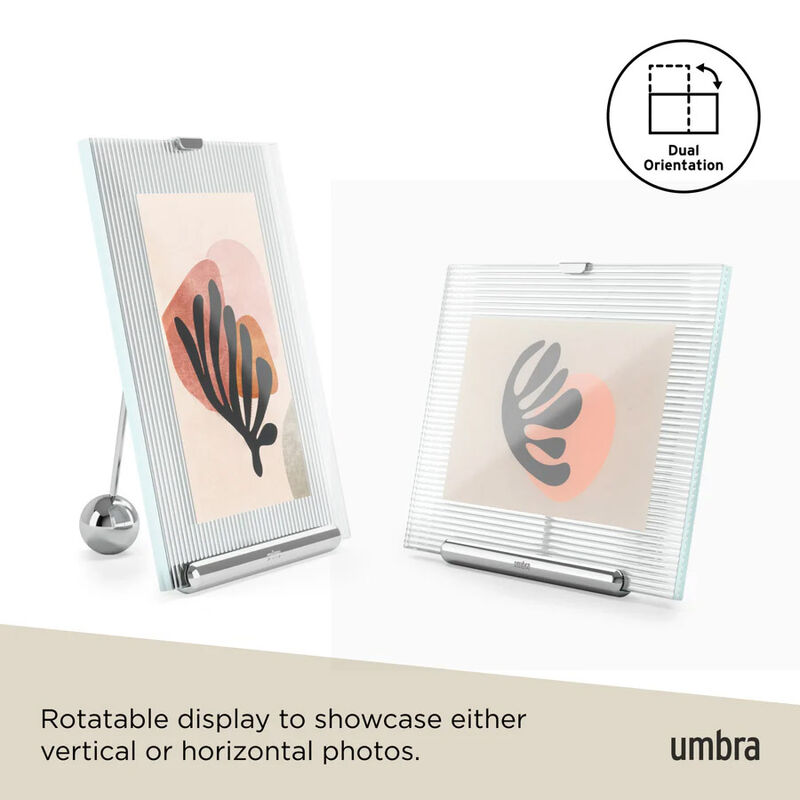 Umbra Flute Picture Frame 4x6 Chrome image number 2