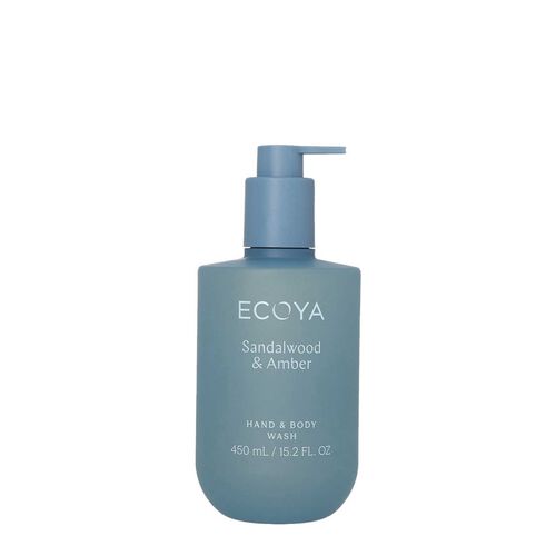 ECOYA Hand & Body Wash Sandalwood & Amber 450ml