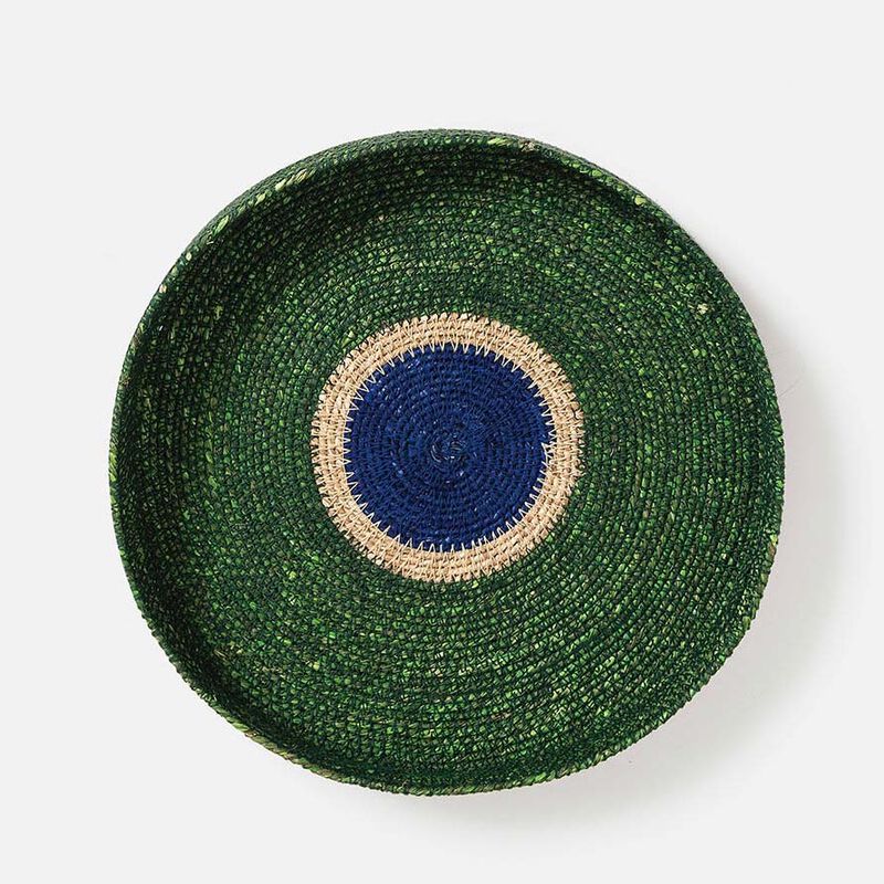 Città Pinto Basket Spirulina/Cobalt 28cmdiax4cmh image number 1