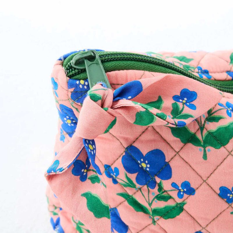 Kip&Co X Anna Spiro Indian Summer Rose Quilted Cotton Toiletry Purse image number 2