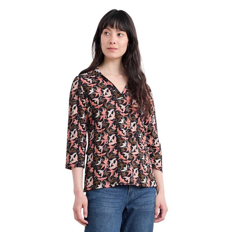 Seasalt Cornwall Wavecrest Shirt Swooping Birds Mix image number 0