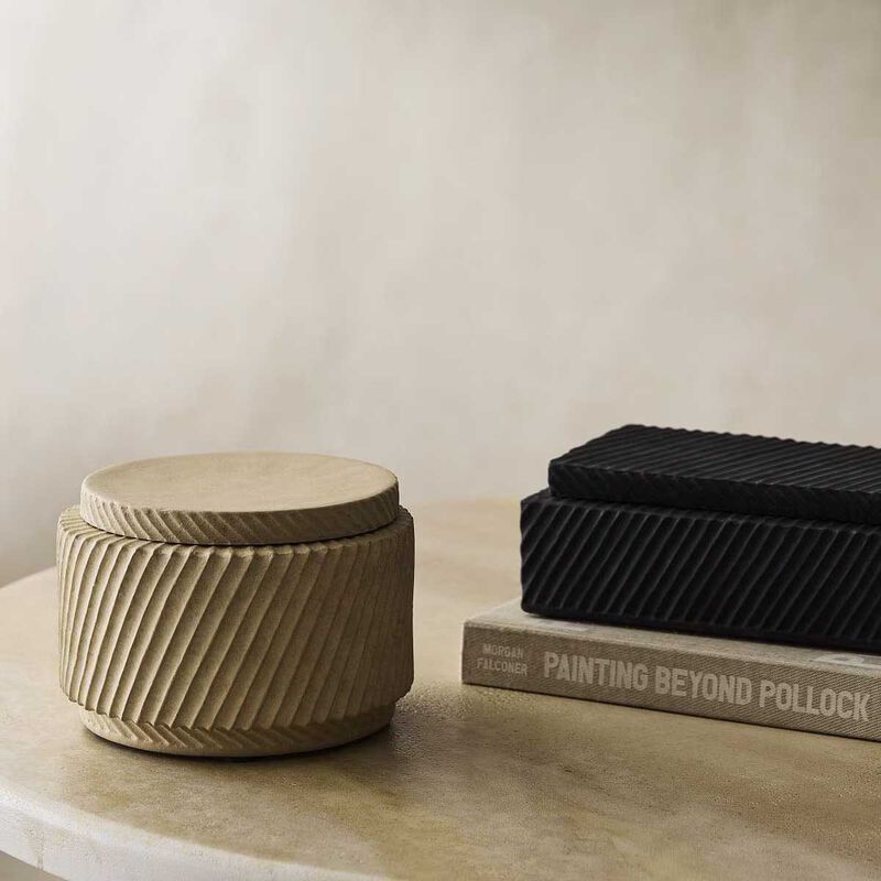 West Elm Asher Ceramic Decorative Box image number 2