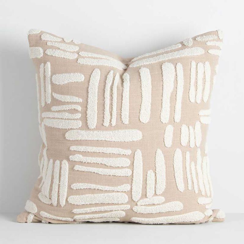 Baya Gobi Cushion With Feather Inner 50x50cm - Biscuit image number 2