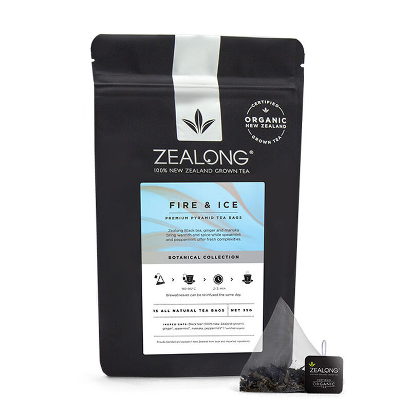 Zealong Fire & Ice Tea Bags - Ginger, Mint & Manuka 35g image number 0