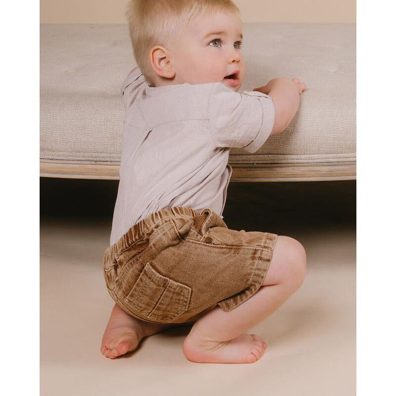Bébé Boys Brown Denim Shorts image number 2