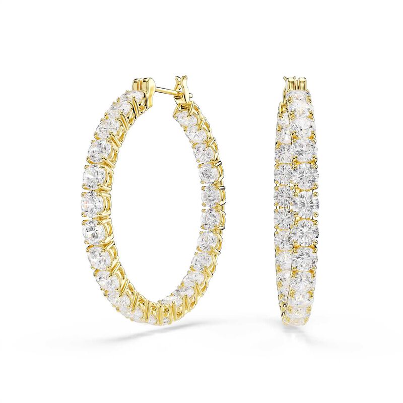 Swarovski Matrix Hoop Earrings image number 0