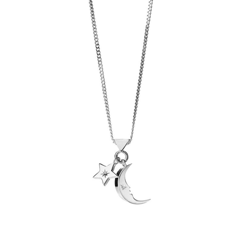 Karen Walker Moon and Star Charm Necklace image number 0