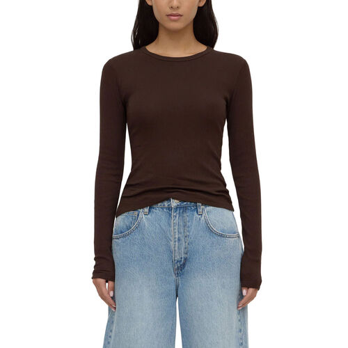 Assembly Label Zali Long Sleeve Tee Ganache