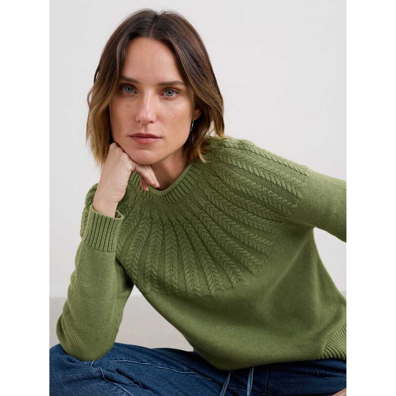 Seasalt Cornwall Stone Chat Jumper Moss image number 2