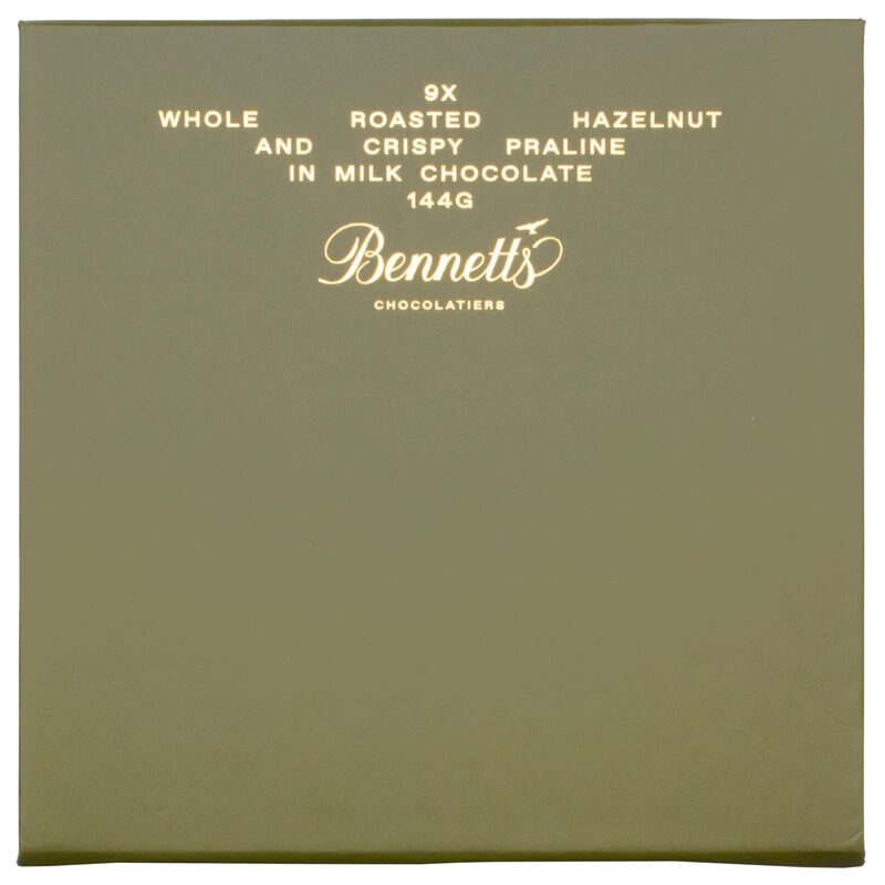 Bennetts of Mangawhai 9 Whole Roasted Hazelnut & Crispy Praline 144g image number 0