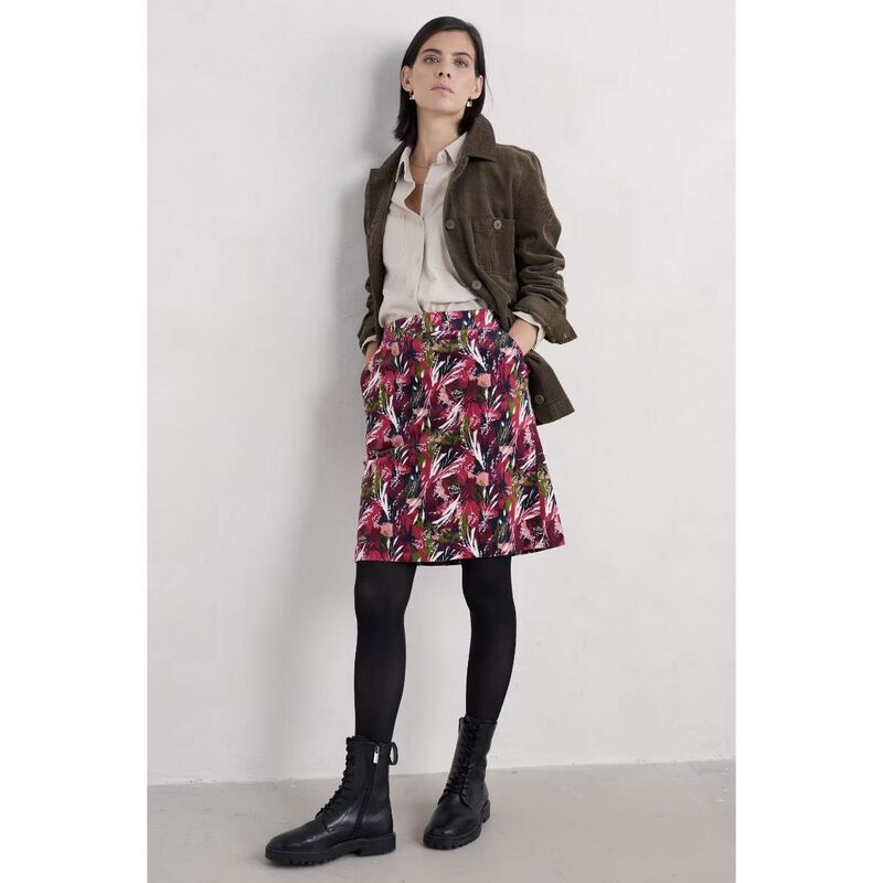 Seasalt Cornwall Ferry Crossing Skirt Towan Grasses Maritime image number 3