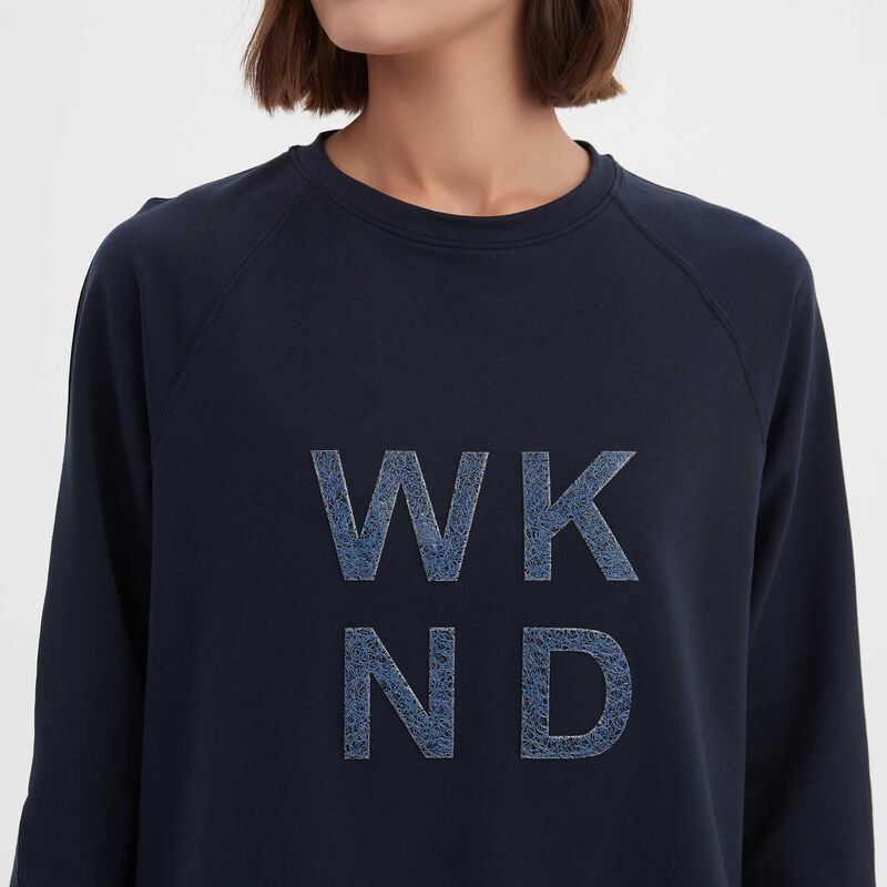 TIRELLI Embossed Metallic Weekend Sweatshirt image number 6