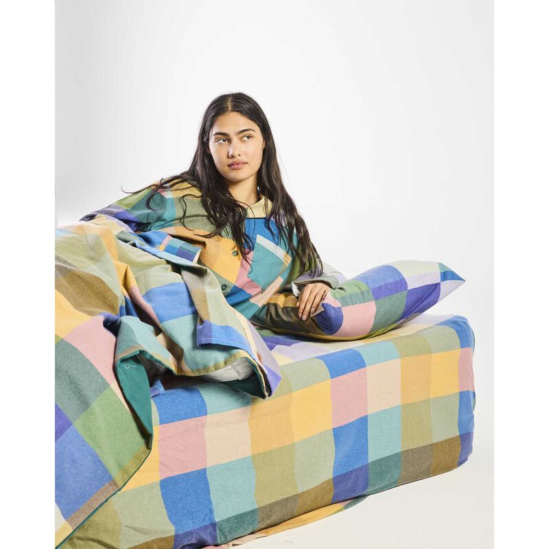 Kip&Co Bellevue Tartan Flannelette Fitted Sheet image number 3