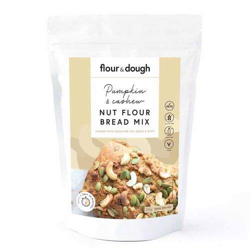 Flour & Dough Gluten Free Keto Pumpkin & Cashew Bread Mix 320g