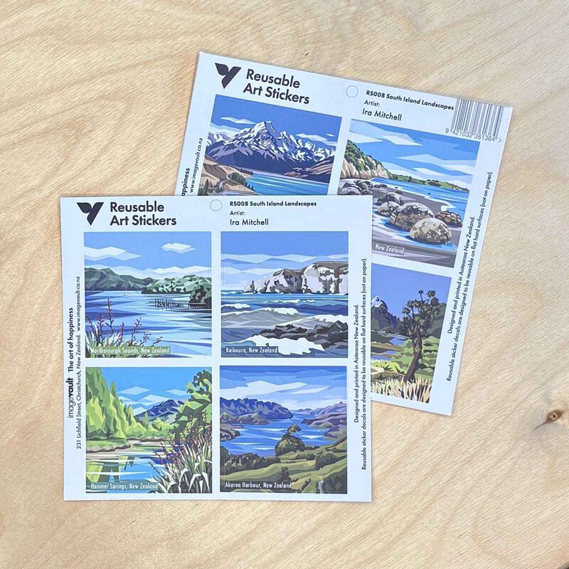 Ira Mitchell South Island Art Stickers image number 2