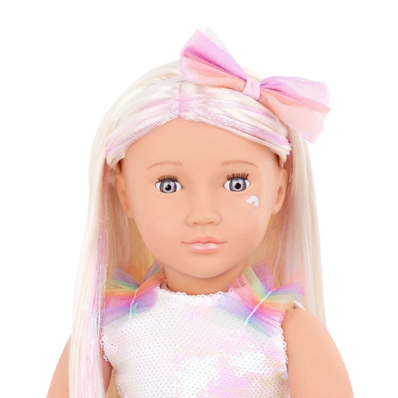 Our Generation Dolls 18" Regular Doll In Rainbow Outfit - Iris image number 2