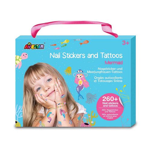 Avenir Nail Stickers And Tattoos Mermaid