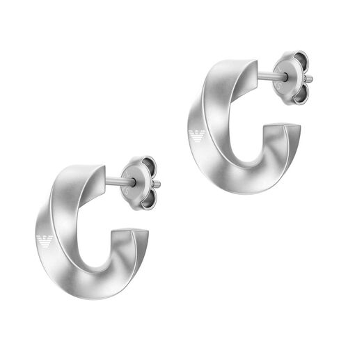 Emporio Armani Stainless Steel Hoop Earrings