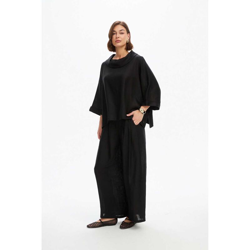 TIRELLI Funnel Neck Boxy Top image number 3