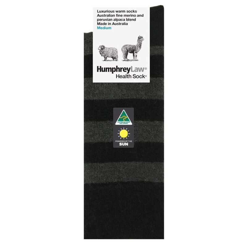 Humphrey Law Alpaca-Wool Stripe Sock - Small image number 0
