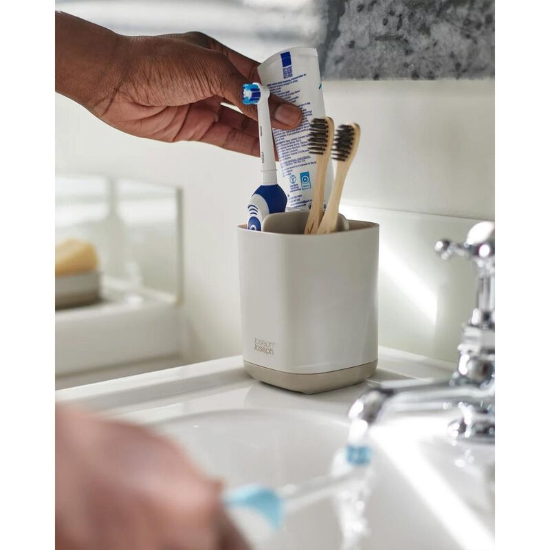 Joseph Joseph Easystore Toothbrush Caddy - Ecru image number 3